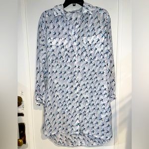 Never been worn shirt dress by Bebe